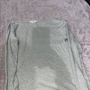 Light Gray Long Sleeve Top